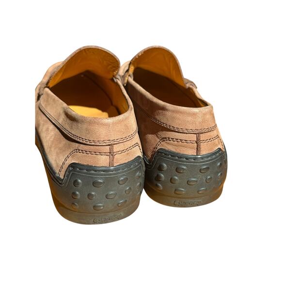 Tod\'s Brown Suede Diver Loafers